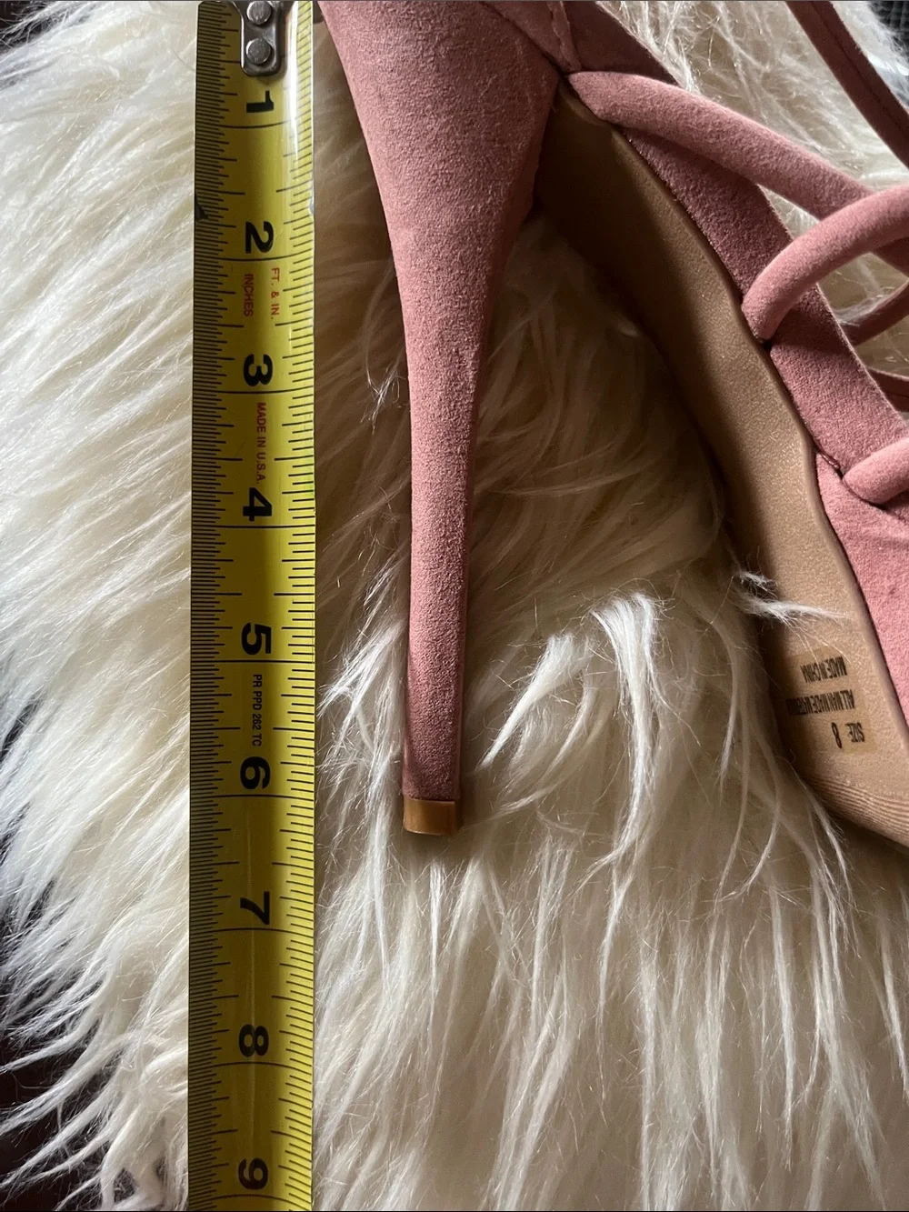 LIKE NEW ! GORGEOUS Strappy pale, pink  Platform Heels - Women Shoes